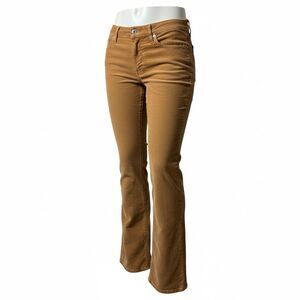 Levi's 725 High Rise Bootcut Corduroy Tan Caramel 32x 30.5 Size 12 * Small Flaw